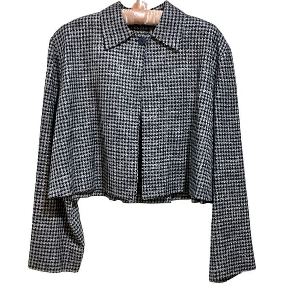 Hand Sewn Vintage Skirt Set Houndstooth Vogue Paris Original Size 8/10 - Picture 10 of 16